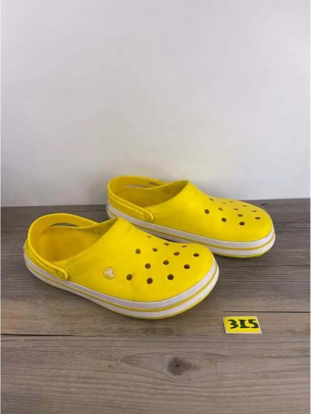 Yellow Crocs Crocband Clogs Men's Size 11